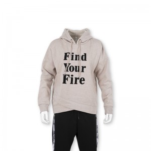 hoodie sweatshirt Flocking printing for lady