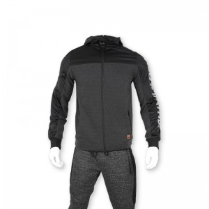 Men’s zipper hoodie track jacket