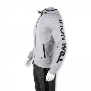 Men’s zipper hoodie track jacket